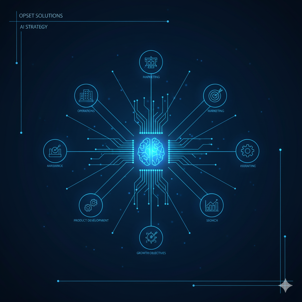An illustration of an AI-driven business strategy